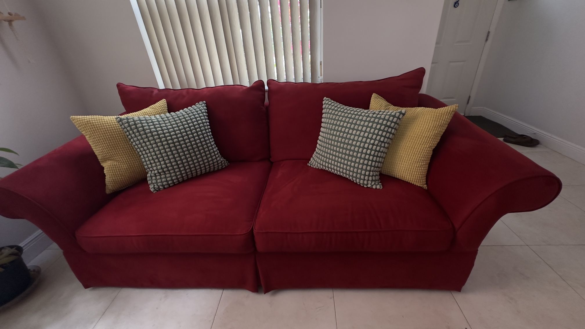 Sofa ,loveseat,Cindy Crawford Plus Glass Table