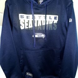 Navy Blue Seattle Seahawks Sweatshirt, Size M