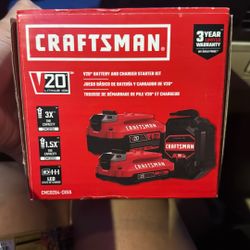 Craftsman V20* Battery And Charger Starter Kit