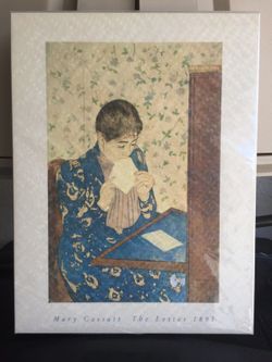 Mary Cassat the Letter artwork Wood new in a reflective wrapper