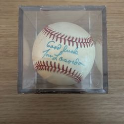 Tommy Lasorda Autographed Baseball 