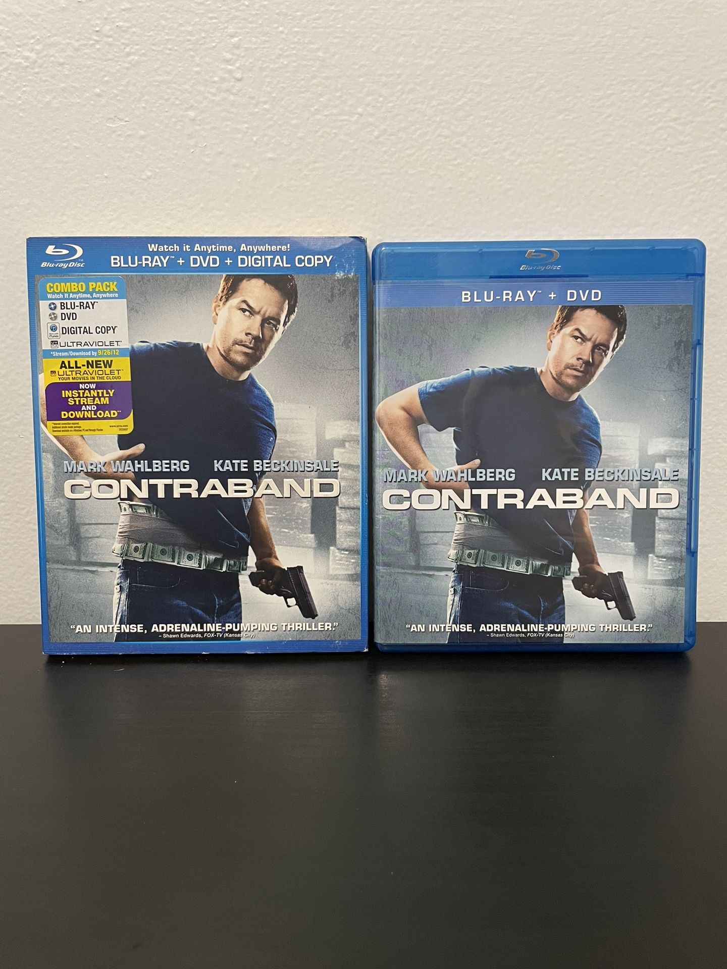 Contraband Blu-Ray DVD Combo Mark Wahlberg Kate Beckinsale 2012