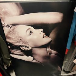 22X34 Inch Wooden Marilyn Manroe Portrait 