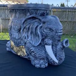 Elephant shaped side table