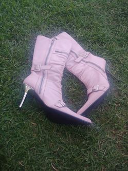 pink boots New only $10