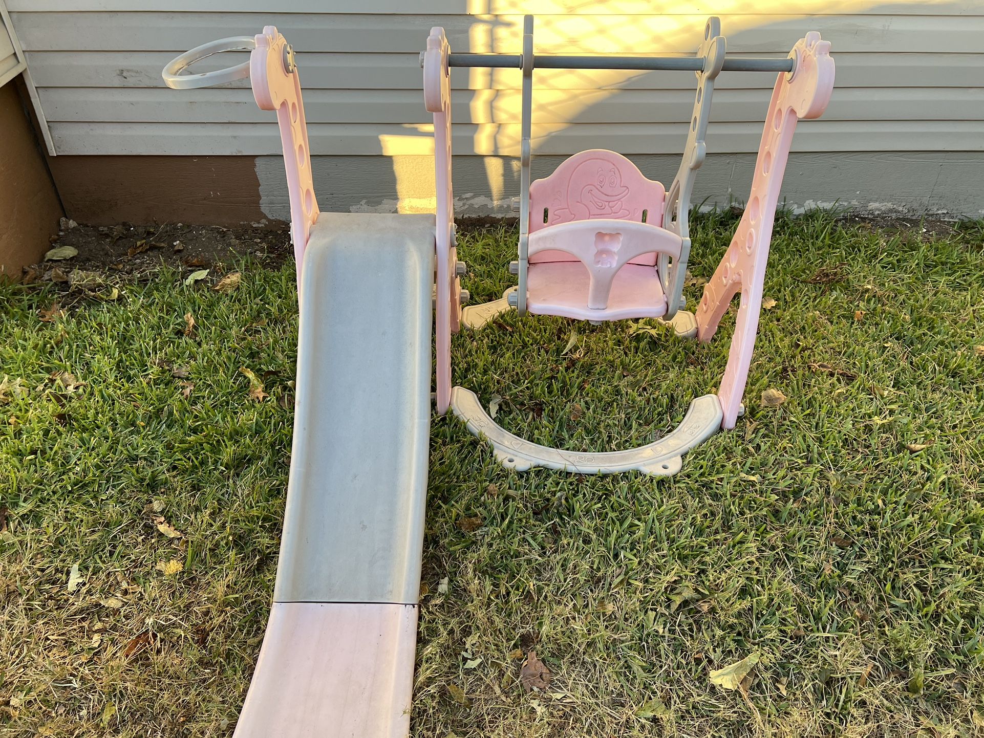 Baby Toddler Slide and Swing Set