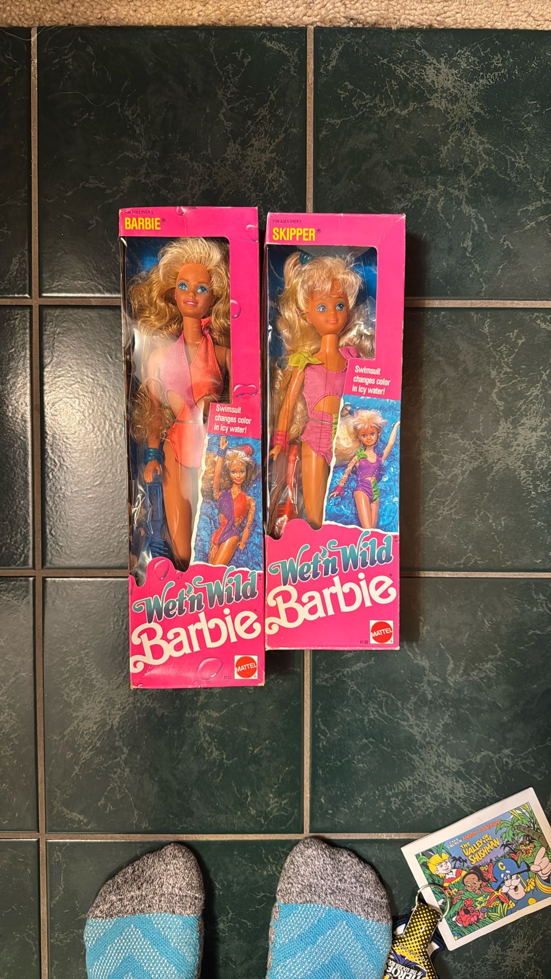 Wet And Wild Barbie And Skipper