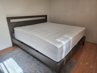 King size bed and mattress