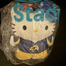 Hello Kitty X Rams Plush New W/Tags