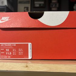 NIKE AIR TRAINER 3 QS (light brown, white)