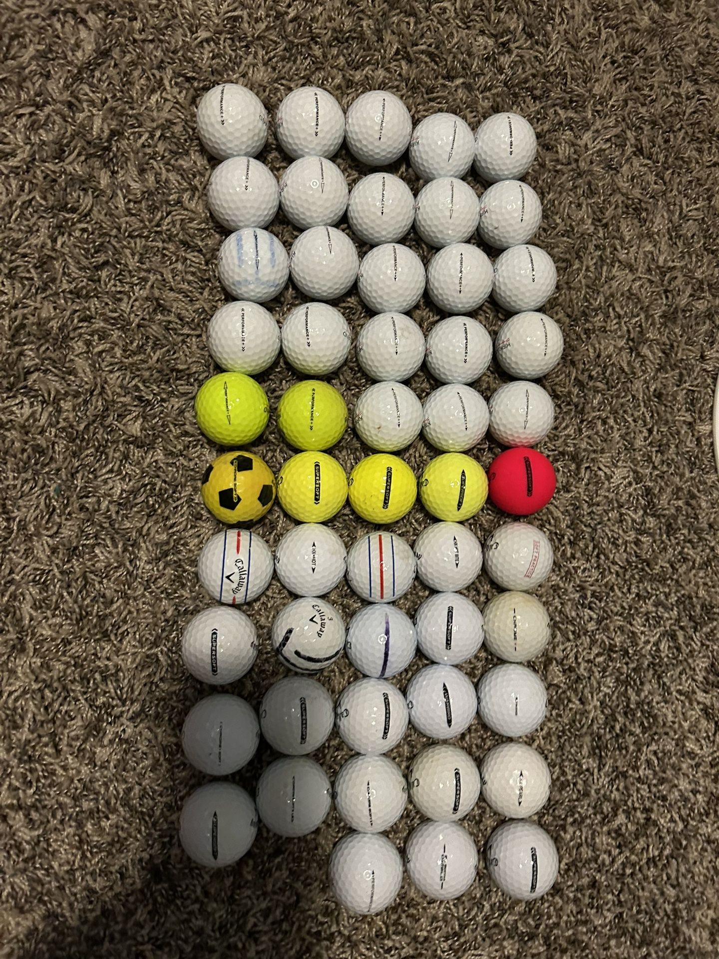 53 Used Callaway and Kirkland Golf Balls