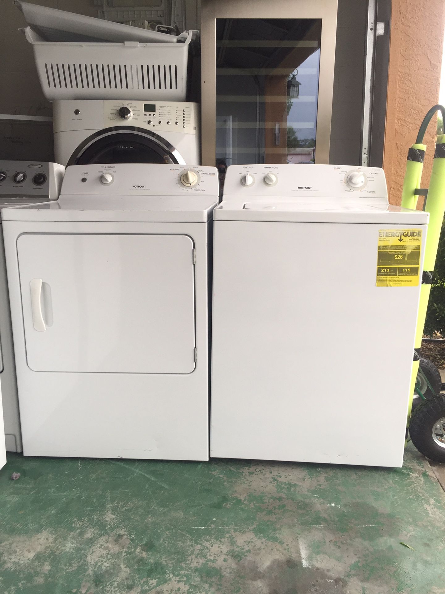 Hotpoint (by Ge ) washer and electric dryer