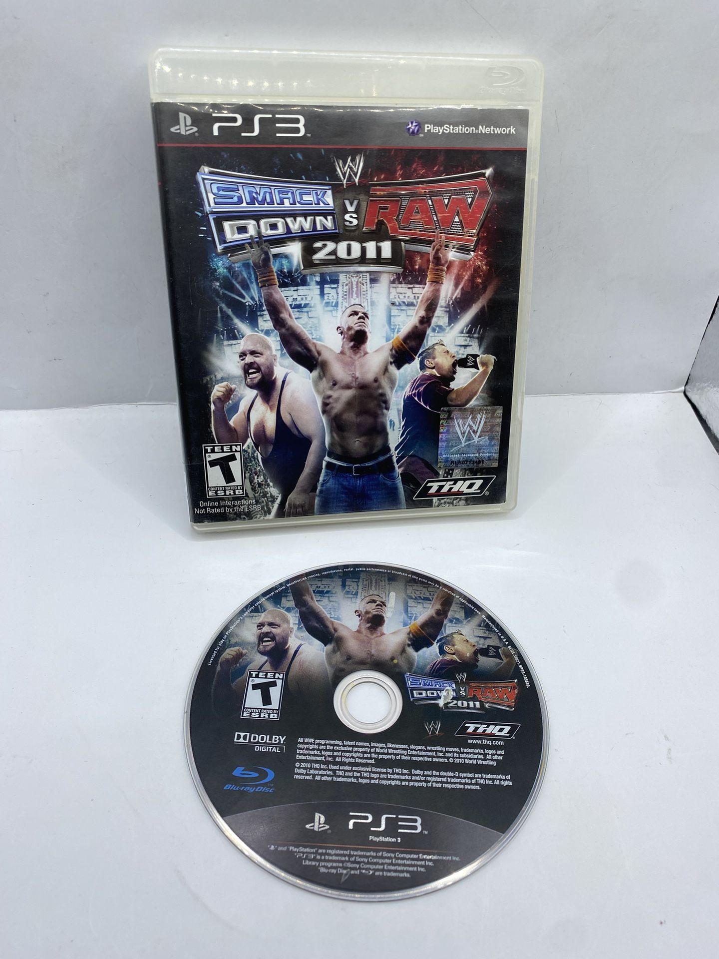 WWE SmackDown vs Raw 2011 - PS3, Playstation 3 - No Manual Tested Authentic