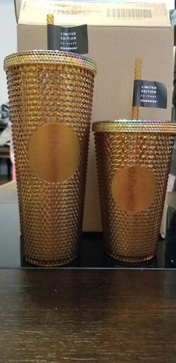 Starbucks Cups Copper Gold