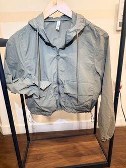 Love Tree Olive Green Hooded Anorak Jacket