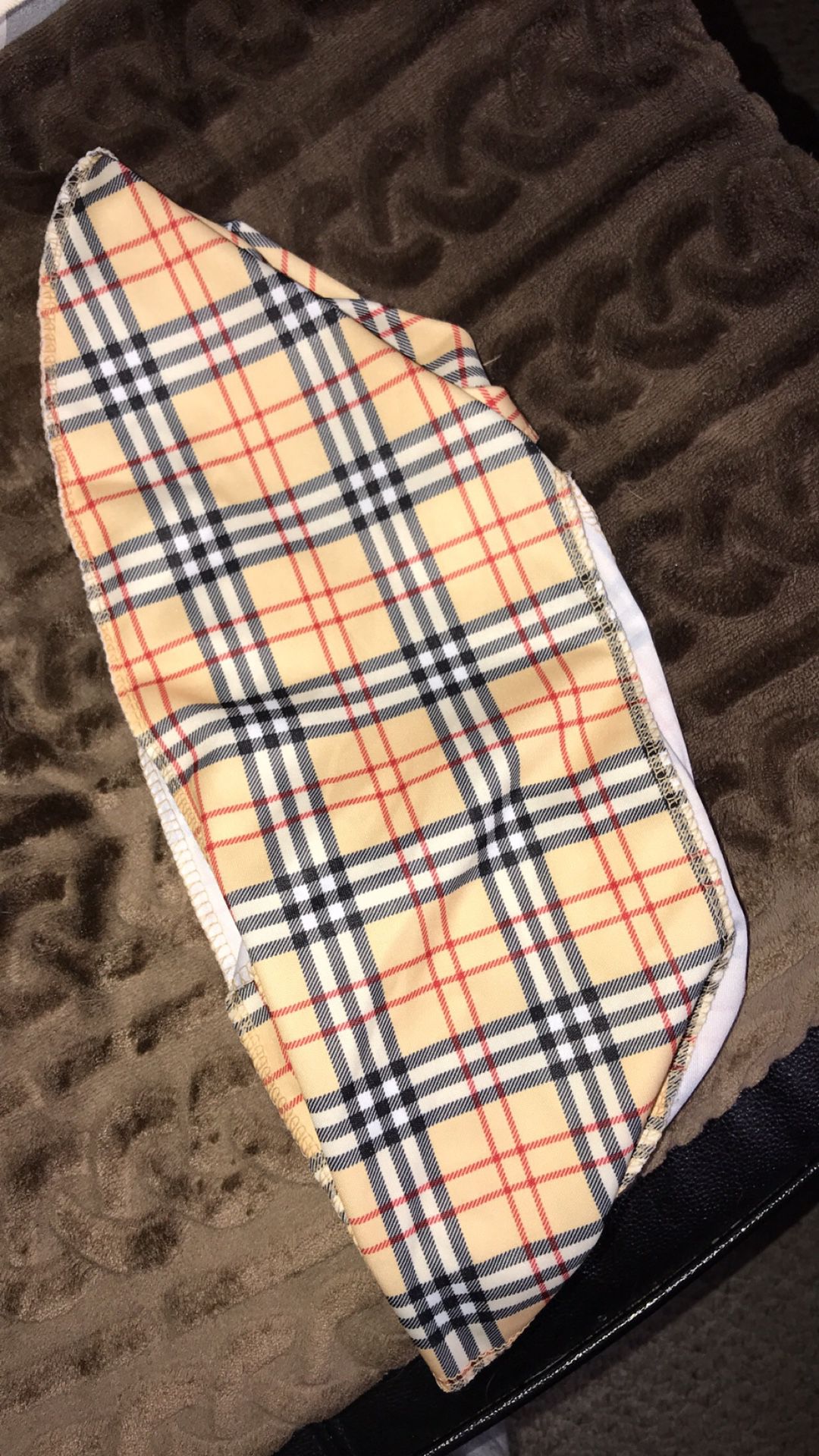 New Burberry PRINT Durag. (Burberry does not make durags)