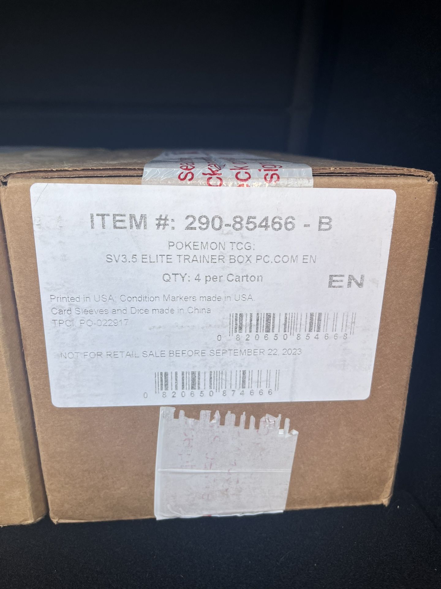 Pokemon 151 PC ETB Sealed Case