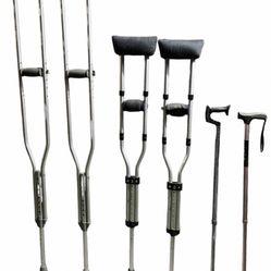 Adjustable, Crutches ( $20 Each) And Canes ($10 Each)