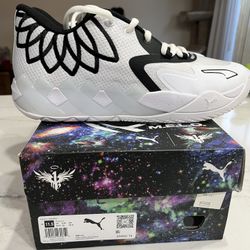 Puma LaMelo Ball MB01 Men’s US Size 11.5 white Basketball Shoes Used