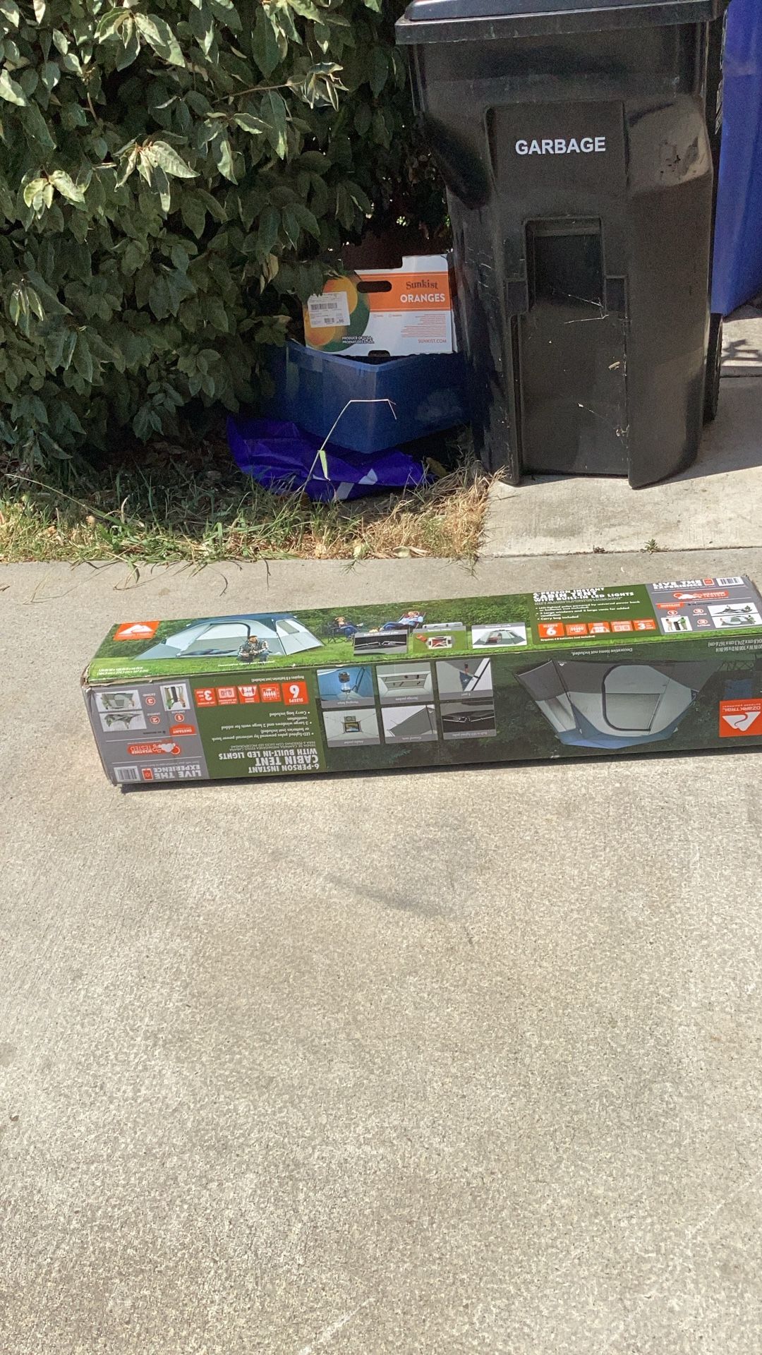 6 Person. Instant Cabin Tent With. Built In. Led  Light brand new never been used is still in the box