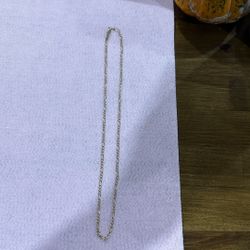  2.5mm 14K Yellow Gold Solid Figaro link  Necklace 