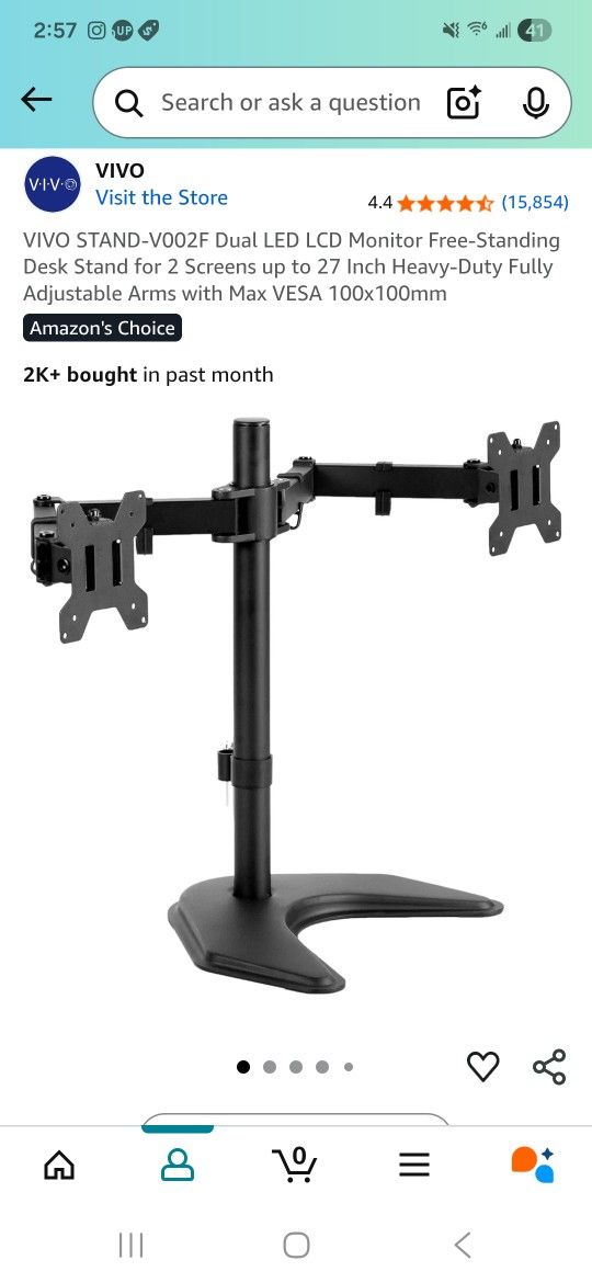 Dual Monitor Screen Stand