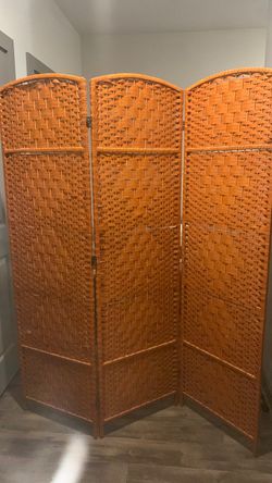 3 Panel Room free standing wood tool divider