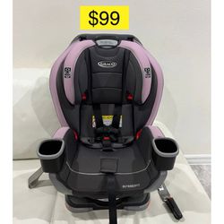 Graco EXTEND 2FIT ALL IN ONE car seat, double facing, new born to $100 lbs, recliner, convertible