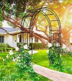 Black Metal Garden Arch Trellis💥BRAND NEW in box original 👌