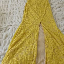 Strapless Lace Dress