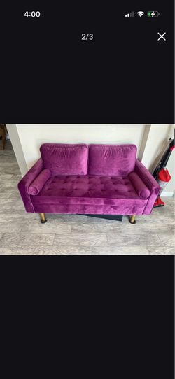 MCM velvet sofa