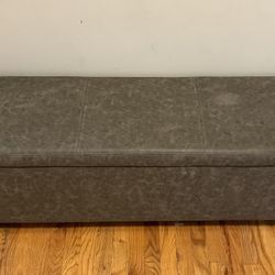 Grey Storage Bench
