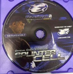 Splinter Cell GameShark 2 PS2 Disc