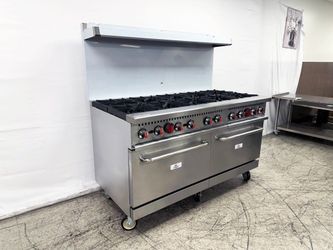NSF 10 Burner Double Oven Gas Range with legs HFSO-60