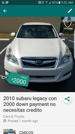 Down payment 2000