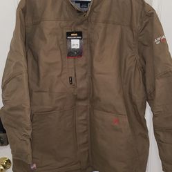 BRAND NEW WHITH TAGS ARIAT FR MEN'S INSULATED JACKET SIZE 2XL 