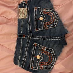 True religion booty shorts