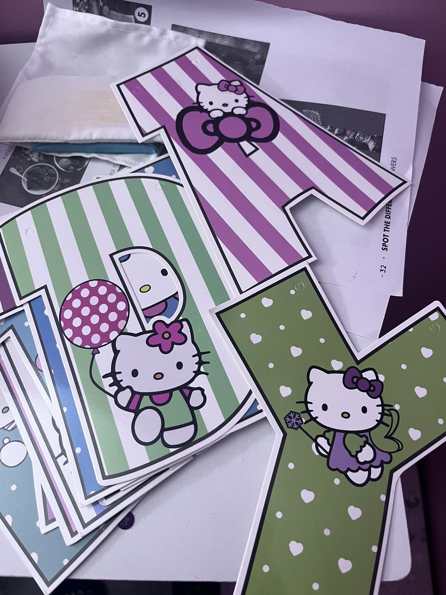Happy Birthday Hello Kitty Decor