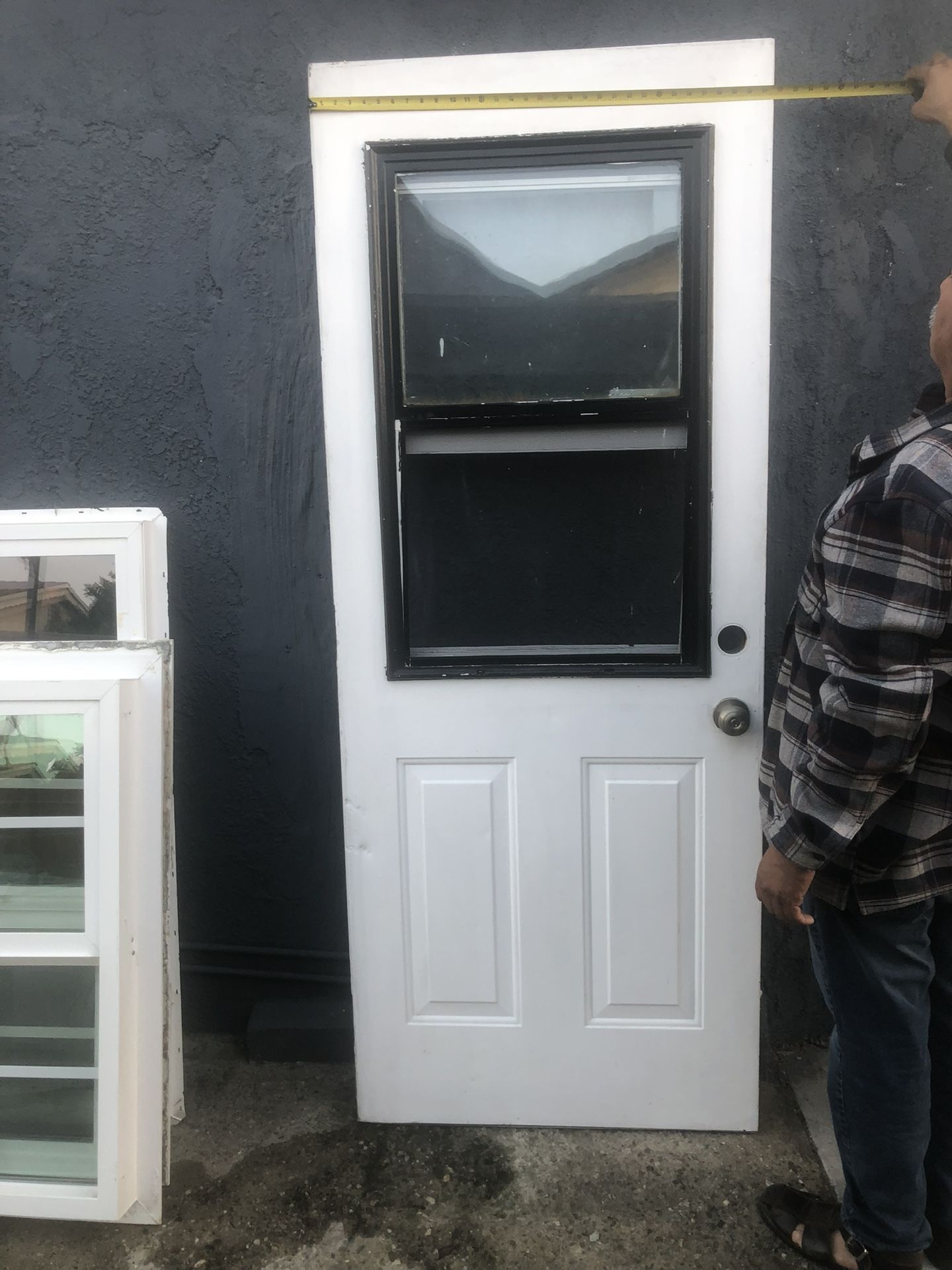 Door, Weather Door, With Window 31.5 X 80