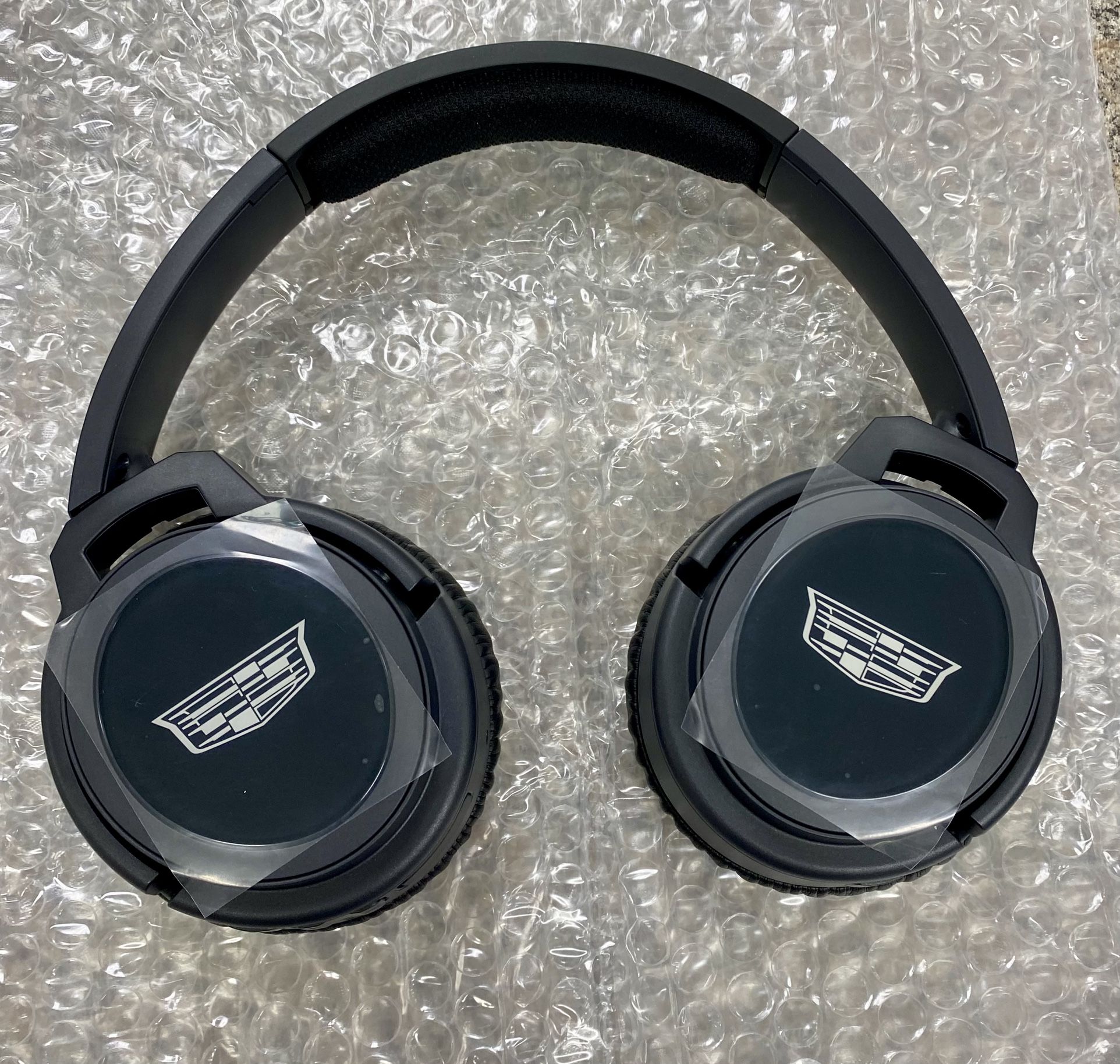 Cadillac Wireless Bluetooth Over Ear Headphones Black OEM Set Of 2 New