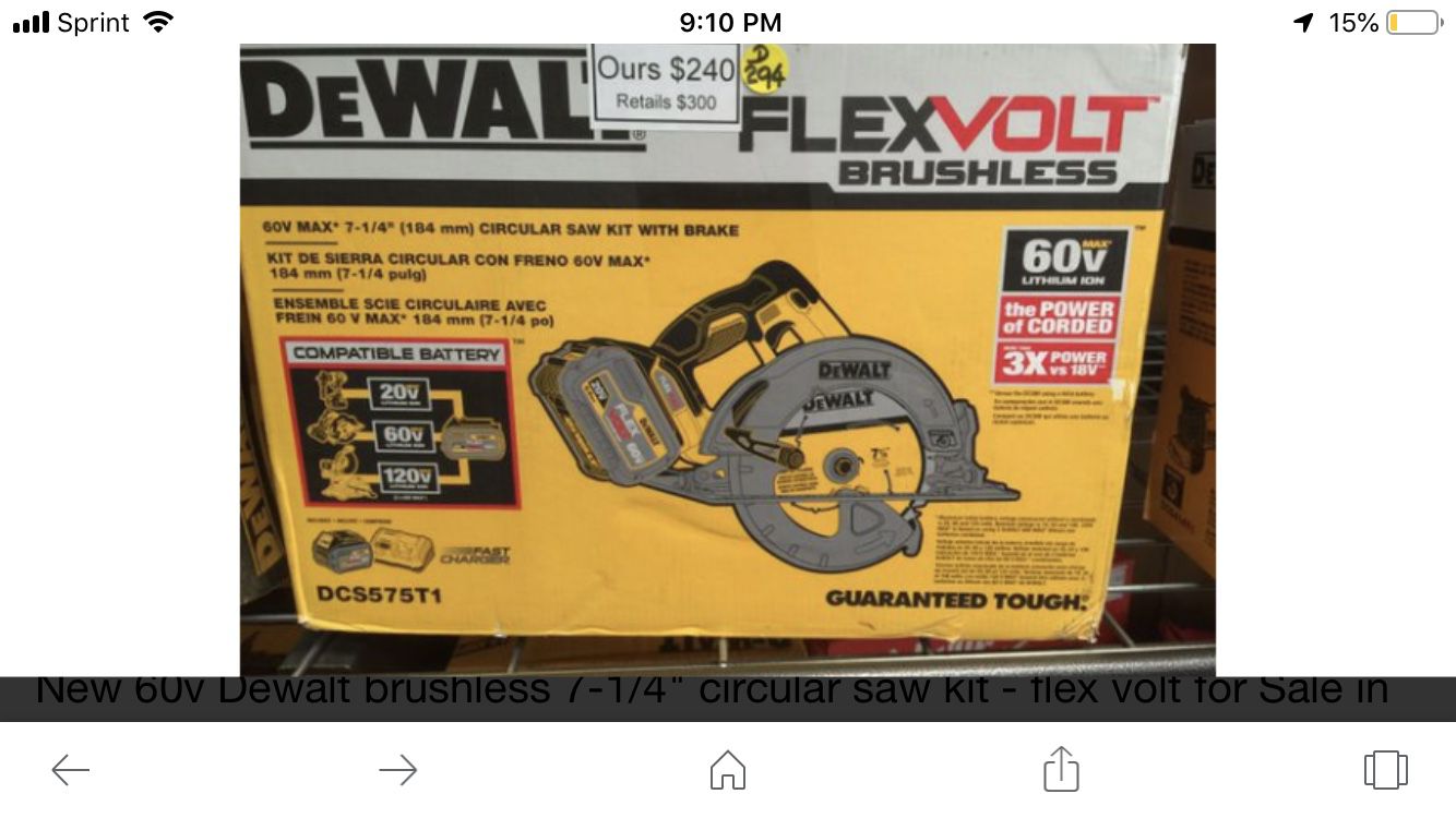 It’s a brand new Skil saw never use it
