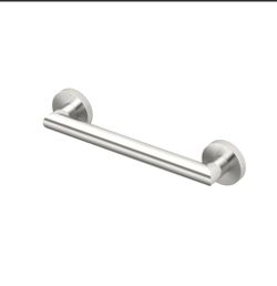 Brushed Nickel Wall-Mount Grab Bar
