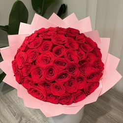 50 Red Rose Bouquet/Ramo