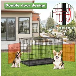 30" Foldable Dog Crate 