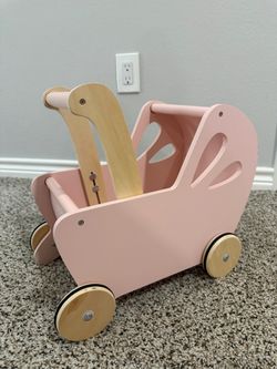 Moover Premium Wooden Doll Pram Stroller