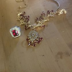 1800s Gold Vermeil with Rubies set