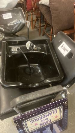 Sink- salon and chair