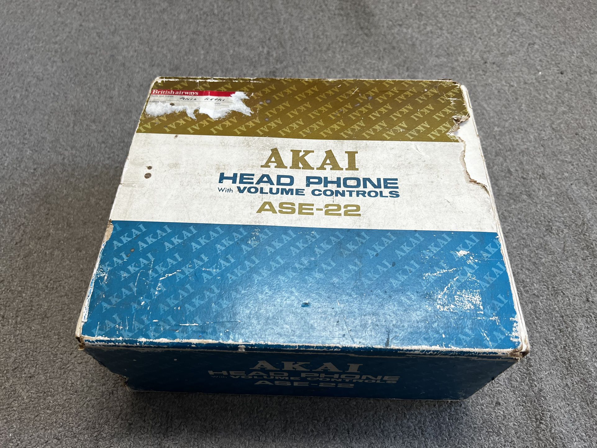 Vintage AKAI ASE-22 Headphones - NON-WORKING