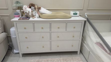 IKEA HEMNES 8-Drawer Dresser – White | Like New