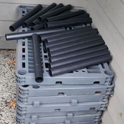 6 Solid Plastic Shleves 